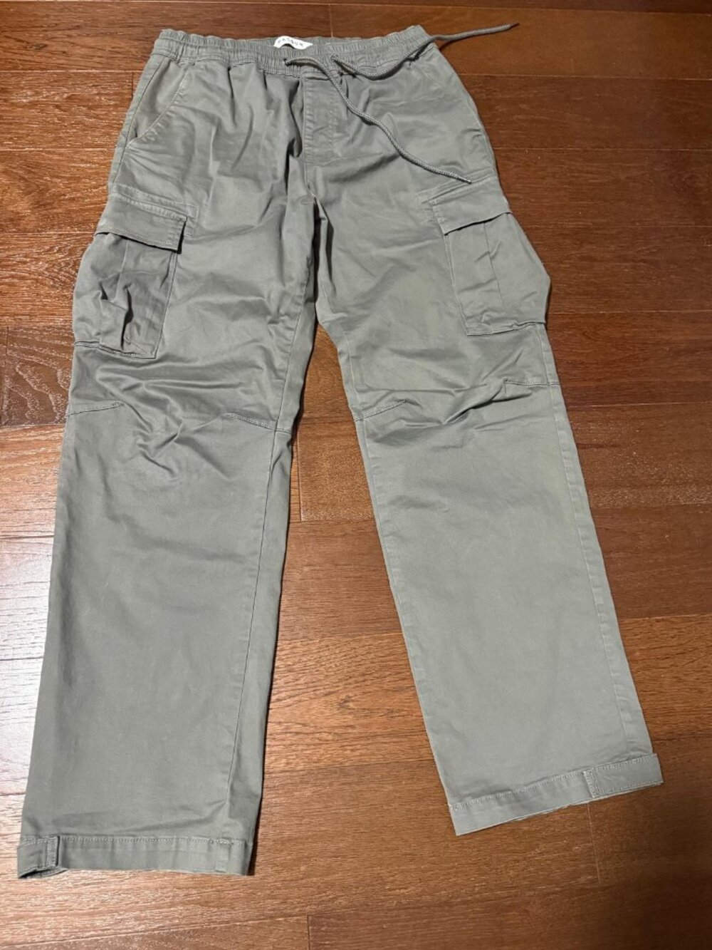 PacSun Baggy Cargo Pants – Gray/Olive, Size Small